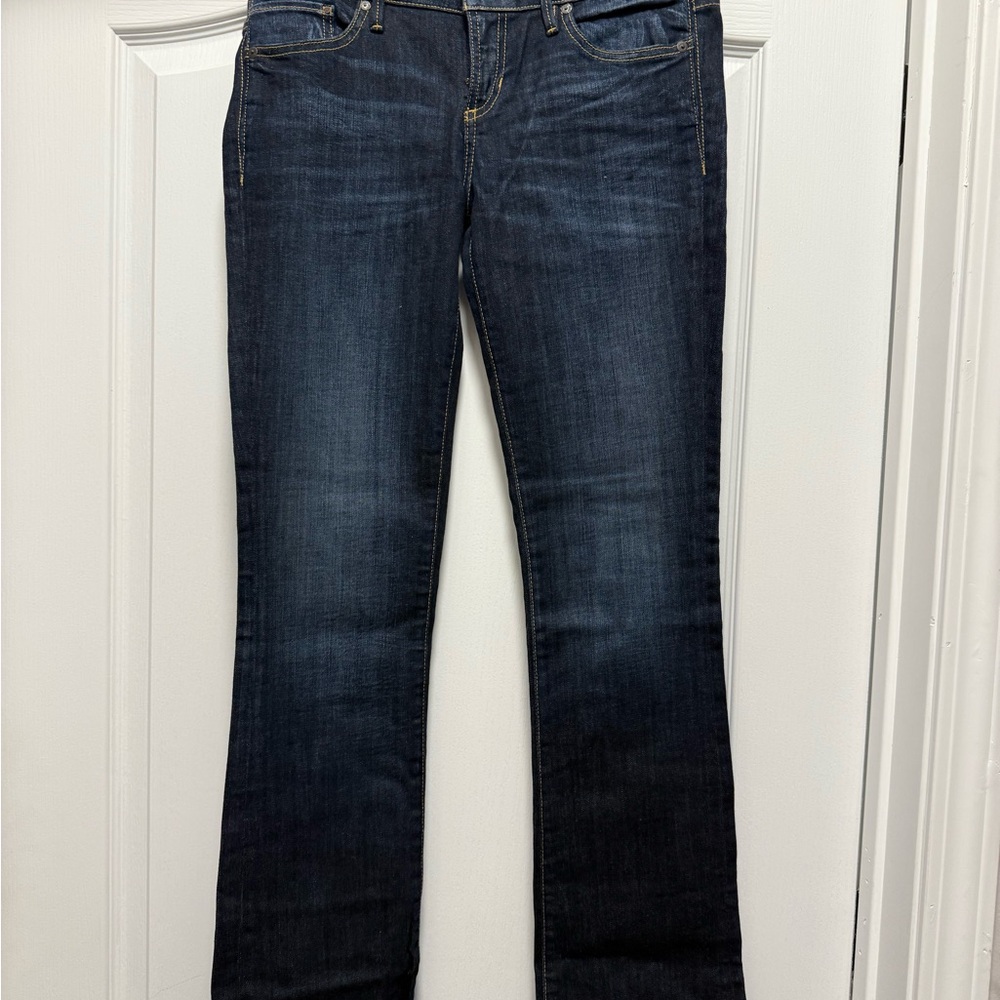 Guess Women's Dark Indigo Straight Leg Jeans